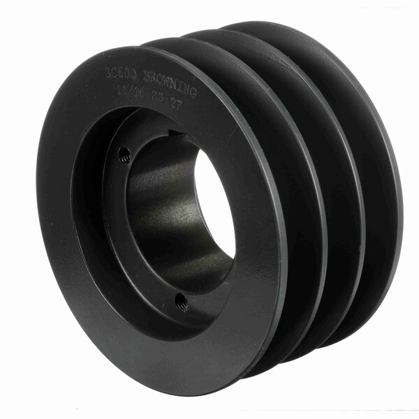 Browning 3 Groove Cast Iron Bushed Bore Multiple Sheave, 3C60Q 3C60Q - main